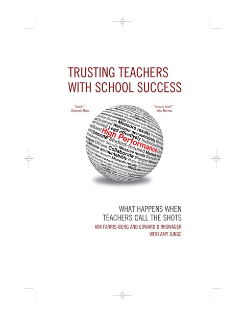 Cover image for book Trusting Teachers with School Success