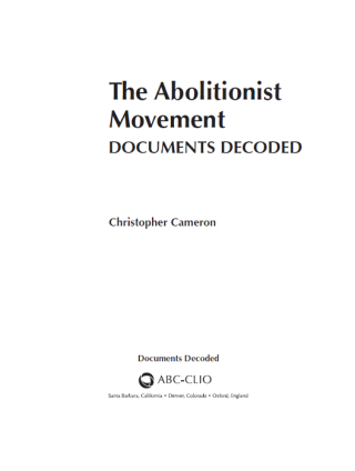 The Abolitionist Movement