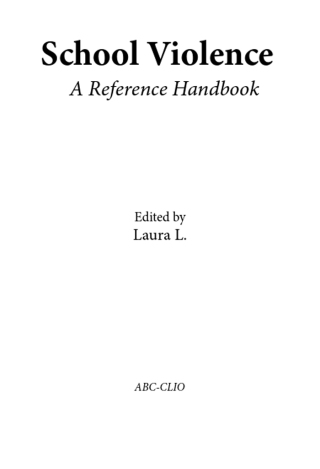 School Violence: A Reference Handbook