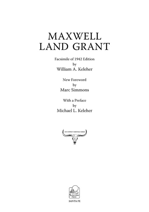 Cover image for book Maxwell Land Grant
