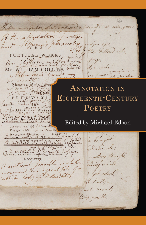 Cover image for book Annotation in Eighteenth-Century Poetry