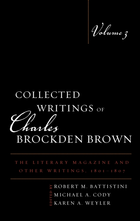 Cover image for book Collected Writings of Charles Brockden Brown