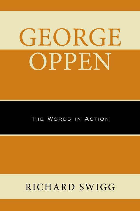 Cover image for book George Oppen