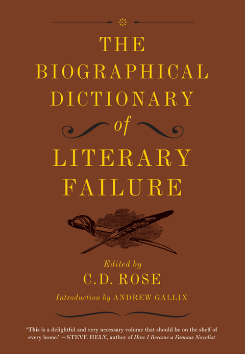 Cover image for book The Biographical Dictionary of Literary Failure