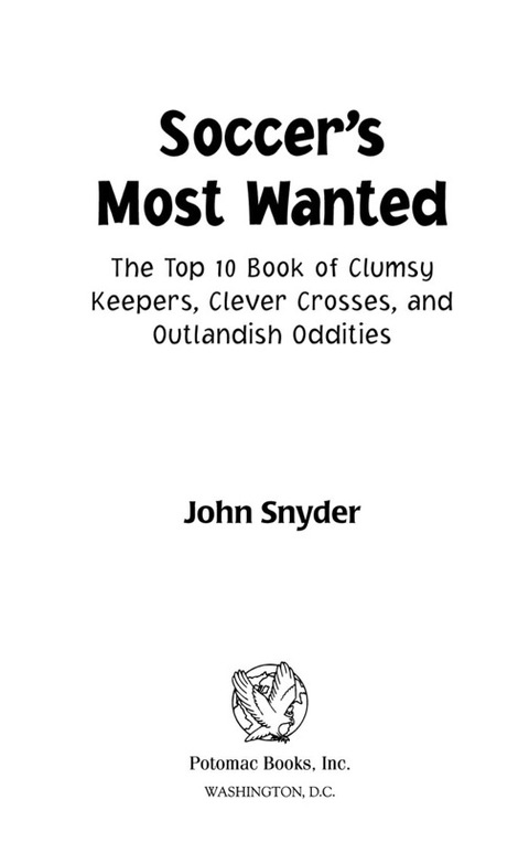 Cover image for book Soccer's Most Wanted