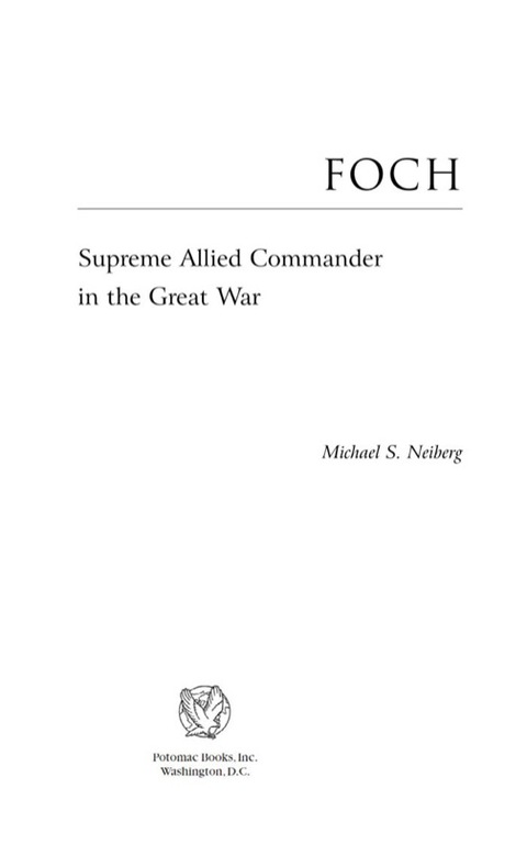 Cover image for book Foch