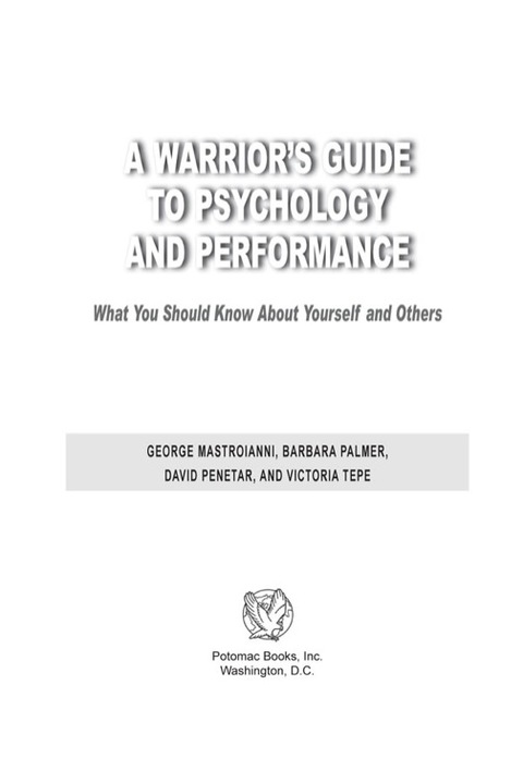 Cover image for book A Warrior's Guide to Psychology and Performance