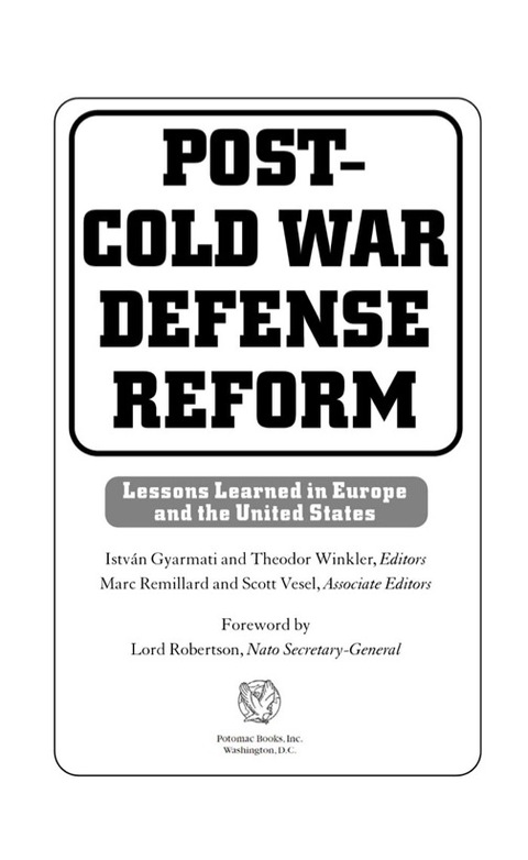 Cover image for book Post-Cold War Defense Reform