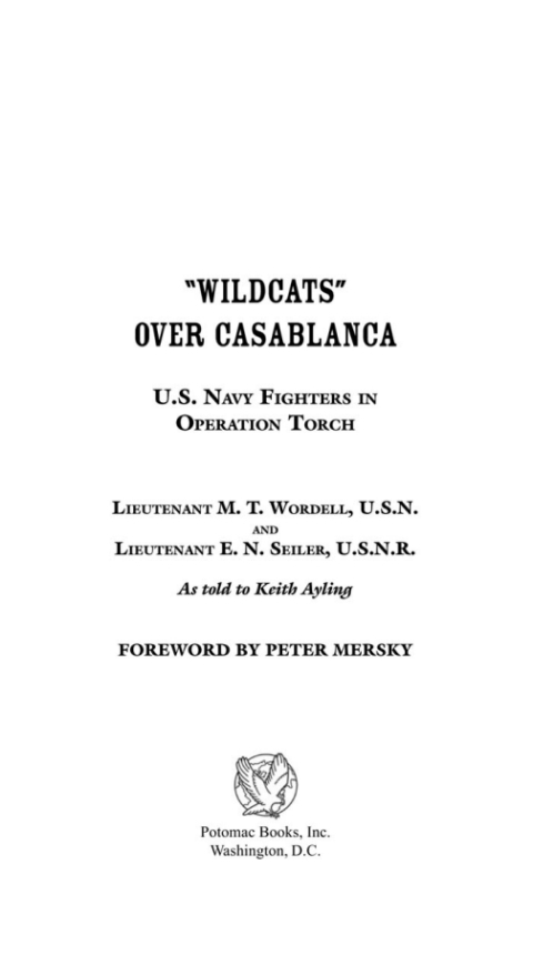 Cover image for book Wildcats Over Casablanca