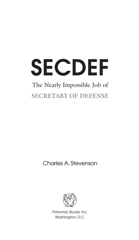 Cover image for book SECDEF