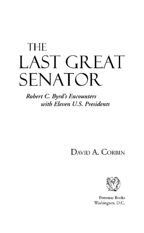 Cover image for book The Last Great Senator
