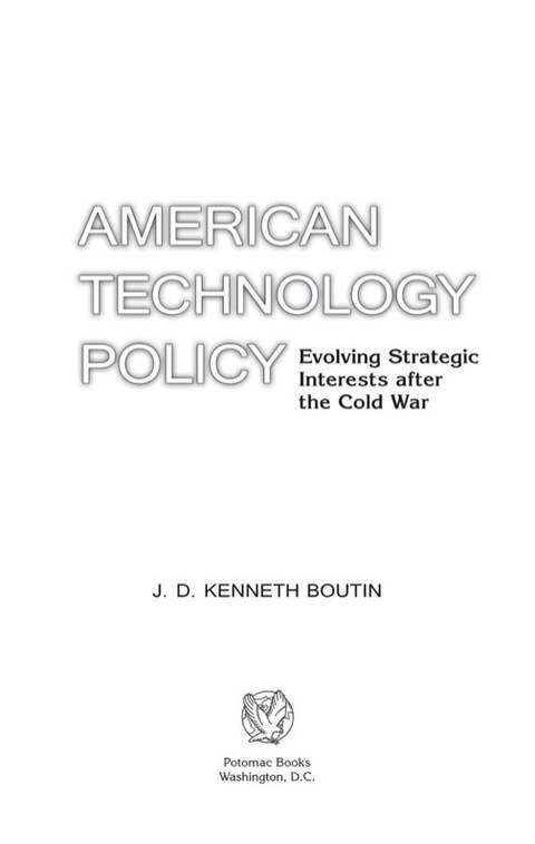 Cover image for book American Technology Policy