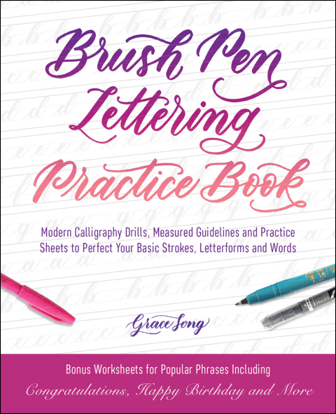 Cover image for book Brush Pen Lettering Practice Book