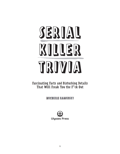 Cover image for book Serial Killer Trivia