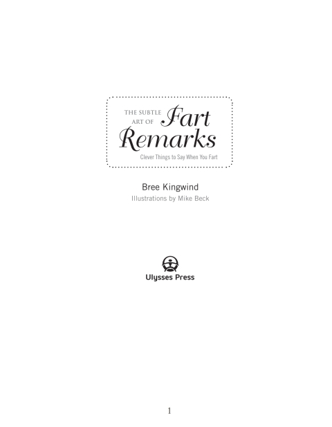 Cover image for book The Subtle Art of Fart Remarks