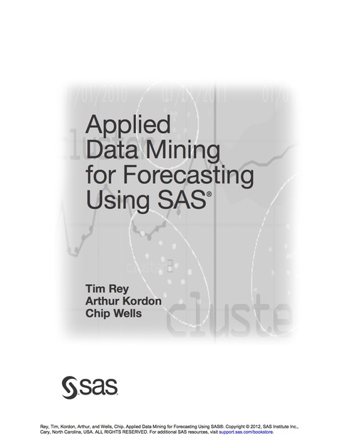 Cover image for book Applied Data Mining for Forecasting Using SAS