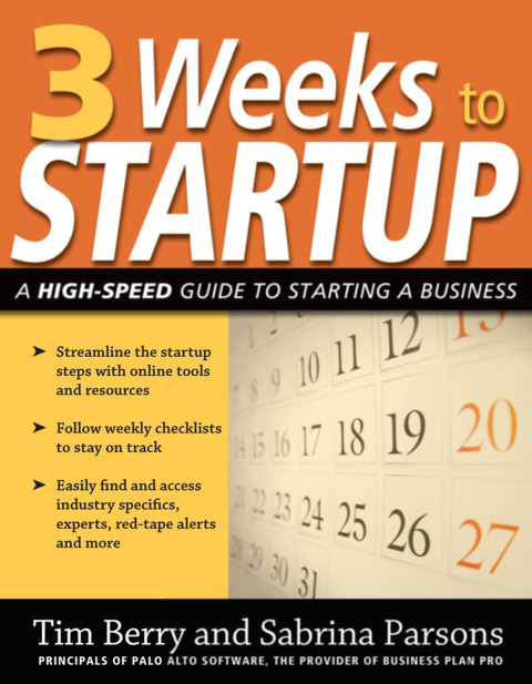 Cover image for book 3 Weeks to Startup
