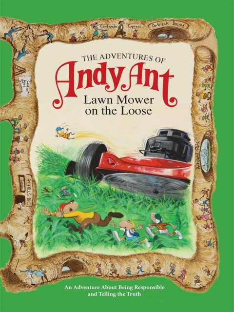 Cover image for book The Adventures of Andy Ant: Lawn Mower on the Loose