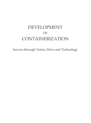 Development of Containerization