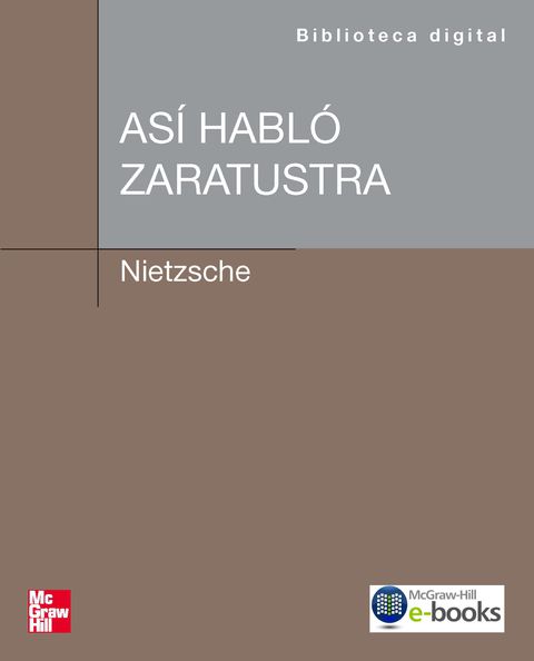 Cover image for book Así habló Zaratustra