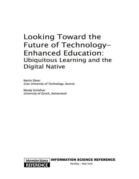 Cover image for book Looking Toward the Future of Technology-Enhanced Education