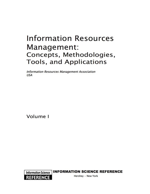 Cover image for book Information Resources Management
