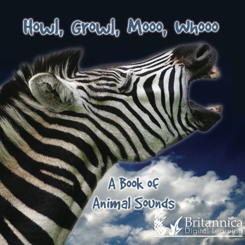 Cover image for book Howl, Growl, Mooo, Whooo, A Book of Animals Sounds