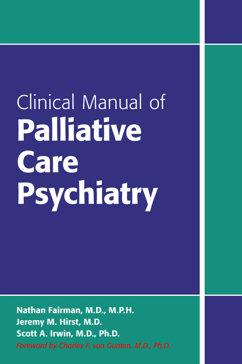 Cover image for book Clinical Manual of Palliative Care Psychiatry