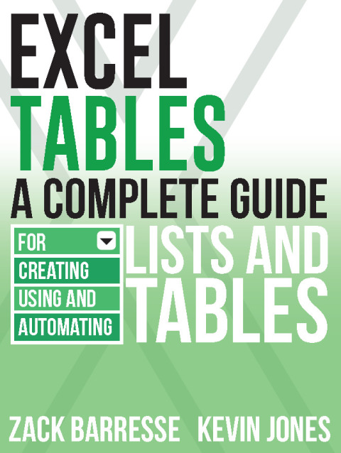 Cover image for book Excel Tables