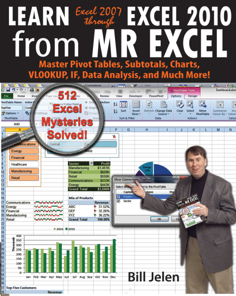 Cover image for book Learn Excel 2007 through Excel 2010 From MrExcel