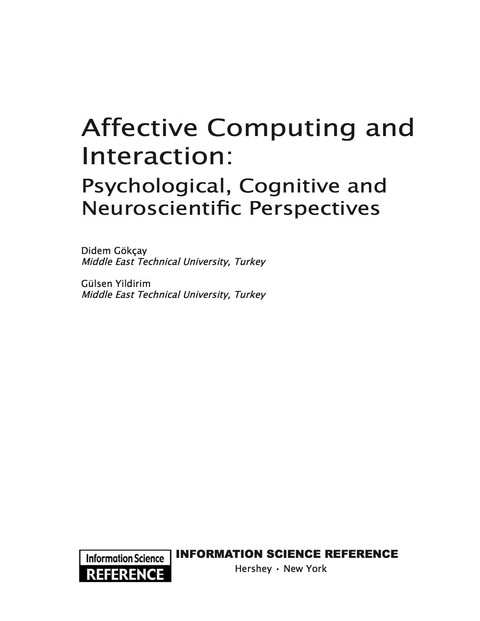 Cover image for book Affective Computing and Interaction