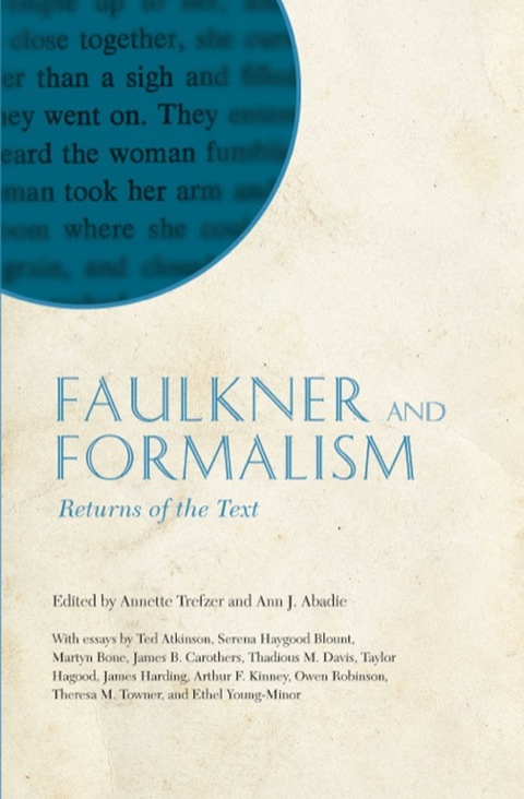 Cover image for book Faulkner and Formalism