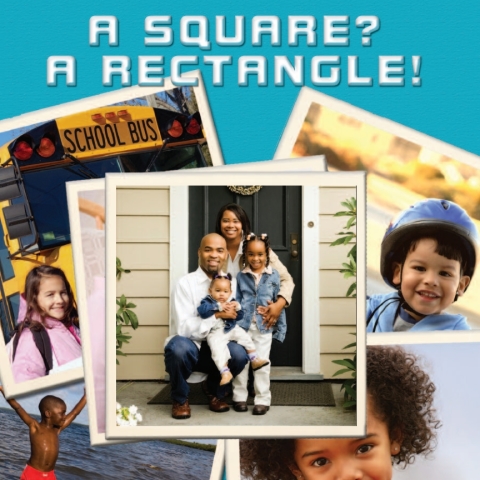 Cover image for book A Square? A Rectangle!