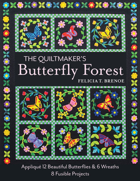 Cover image for book The Quiltmaker's Butterfly Forest
