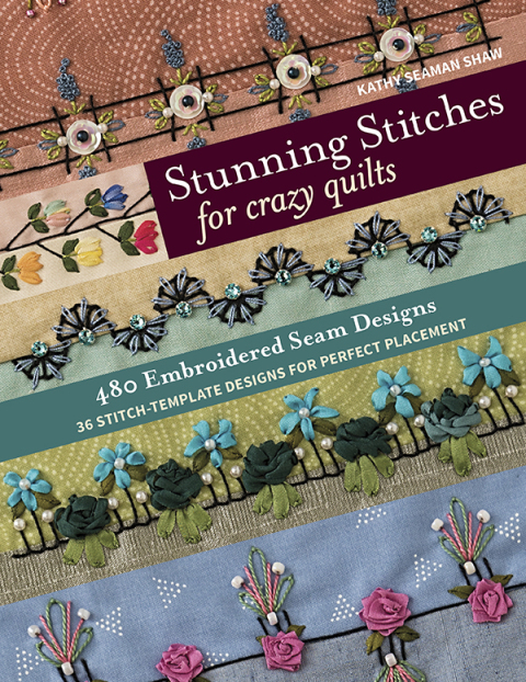 Cover image for book Stunning Stitches for Crazy Quilts