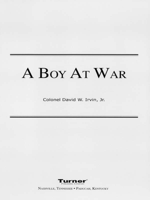 Cover image for book A Boy at War