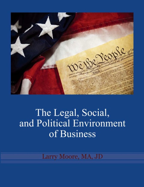 Cover image for book The Legal, Social and Political Environment of Business