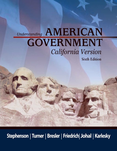 Cover image for book Understanding American Government: California Edition