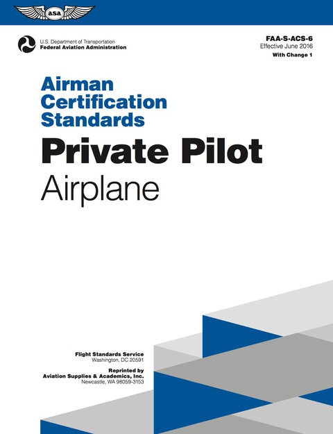 Cover image for book Private Pilot Airman Certification Standards - Airplane