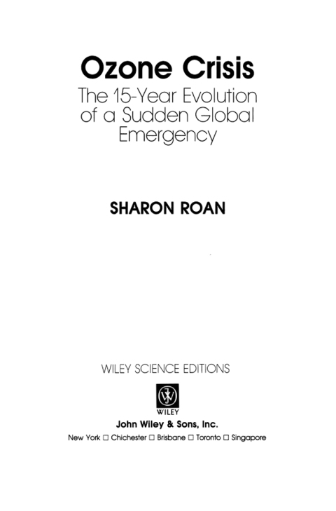 Cover image for book Ozone Crisis