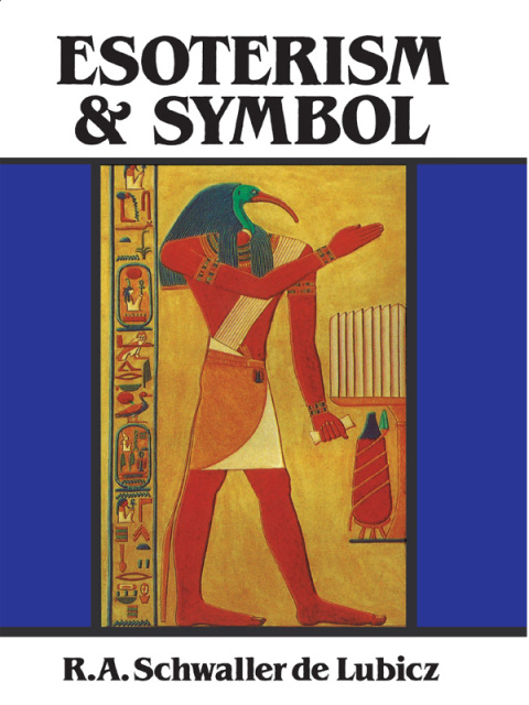 Cover image for book Esoterism and Symbol