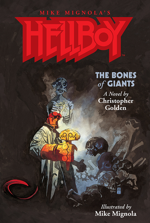 Cover image for book Hellboy: The Bones of Giants Illustrated Novel