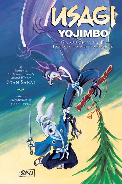 Cover image for book Usagi Yojimbo Volume 15: Grasscutter II - Journey to Atsuta Shrine