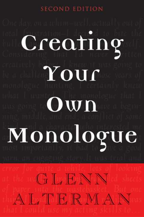 Cover image for book Creating Your Own Monologue