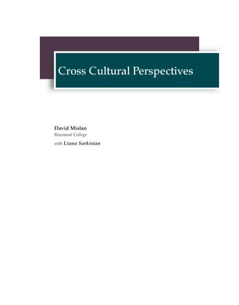 Cover image for book Cross-Cultural Perspectives