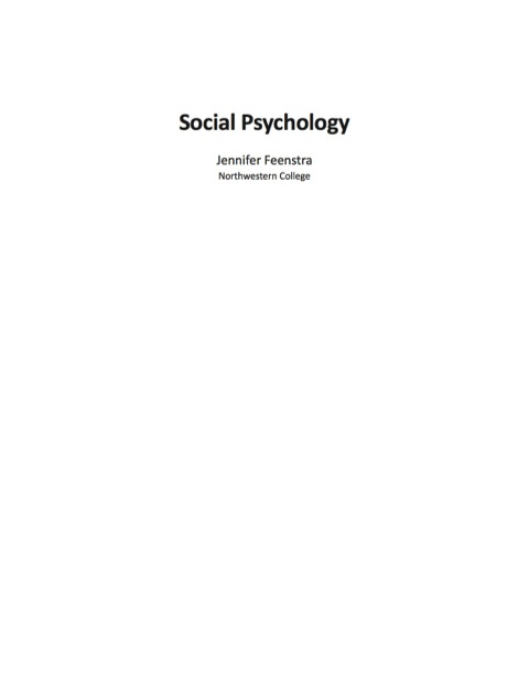 Cover image for book Social Psychology