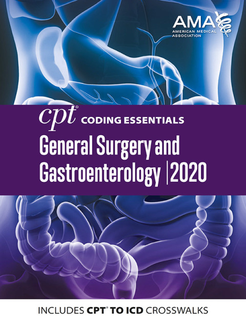 Cover image for book CPT Coding Essentials for General Surgery and Gastroenterology 2020