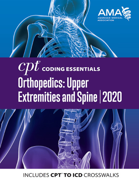 Cover image for book CPT Coding Essentials for Orthopedics: Upper Extremities and Spine 2020