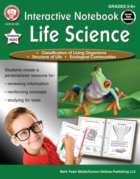 Cover image for book Interactive Notebook: Life Science, Grades 5 - 8