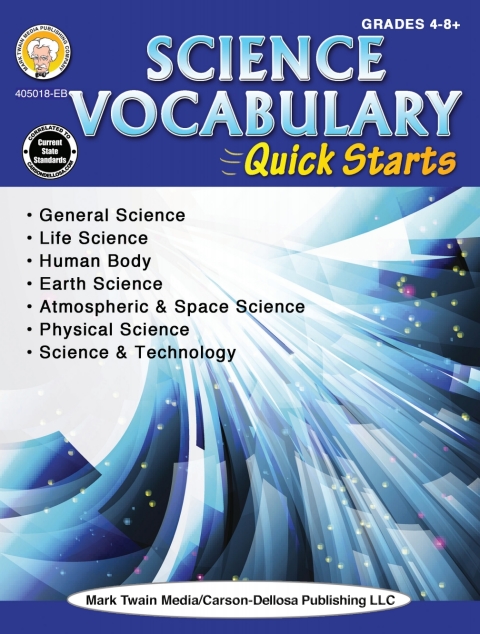 Cover image for book Science Vocabulary Quick Starts, Grades 4 - 9